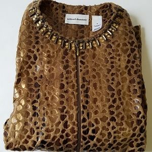 EUC Alfred Dunner Animal Print Size 18 Jacket